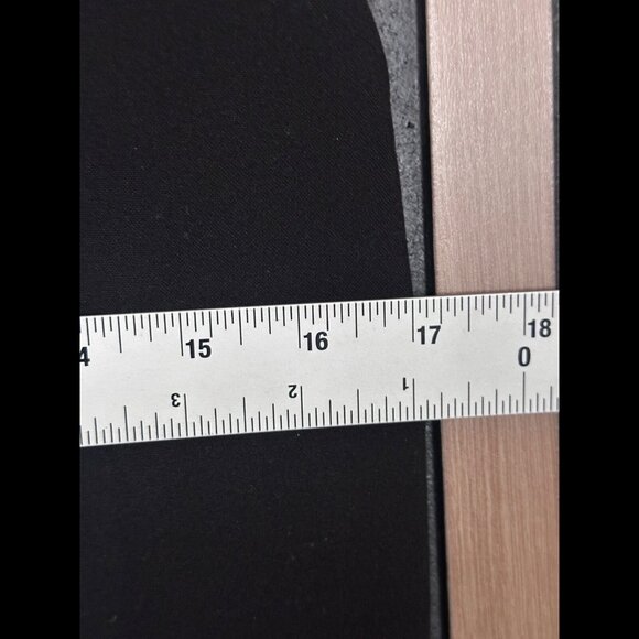 Semantiks Pencil Skirt 2 / XS Womens Black Poly Rayon 2 Button Stretch - Picture 4 of 7